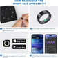 Smart Ring for Women Men - Titanium Health Fitness Tracker Ring with Heart Rate, Step Counting, Calories, Sleep & Stress Monitor for iPhone and Android, No Subscription Fee (Black, 7)
