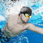 Swim Goggles with Nose Clip, Ear Plugs & Swim Cap, Anti-Fog UV Protection Lens, Leakproof Adjustable Strap for Adult