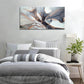 XXMWallArt FC3462 Framed Wall Art Gray and Gold Abstract Painting Background Abstract Canvas Wall Art Print Painting for Bedroom Living Room Office Wall Decor Home Decor