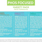 Weruva Wx Phos Focused, Pate Formulas Variety Pack, 3oz Can (Pack of 12)
