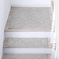 COSY HOMEER Edging Stair Treads Non-Slip Corner Indoor Stair Runners for Wooden Steps,Landing Slip Resistant Stair Rugs Mat for Kids and Dogs,100% Polyester TPE Backing,Grey,30x30 inch