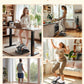 Niceday Twist Stepper for Exercise at Home, Mini Stair Stepper with Resistance Bands at Home Workout Equipment with 300LBS Loading Capacity, Hydraulic Fitness Stepper with LCD Monitor Gray