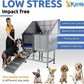 KANIS Professional Dog Washing Station - 304 Stainless Steel Pet Wash Sink & Grooming Bath Tub for Home with Ramp, Shower, Floor Grate, Storage Shelf, Faucet, Drain Kit for Large, Medium & Small Pets