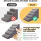 Dog Stairs for Bed and Couch, Non-Slip 5-Step Pet Stairs, 24" High Sofa Foam Dog Ramp - Best for Small Pets, Dogs and Cats with Joint Pain