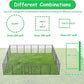 Dog Playpen, Outdoor Dog Fence, 24 Panels, 40" H Dog Pen for Medium/Small Dogs, Heavy Duty Metal Pet Fence with Gate, Portable Dog Fence for RV Camping and Yard (Black)