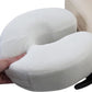 EarthLite Massage Face Cradle Cushion Memory Foam - Massage Table & Massage Chair Headrest Pillow w/Washable Fleece Cover, White