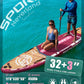 11'6×35" Super Wide Inflatable Stand Up Paddle Board, Ultra Stable SUP Board for Adults, 450lb Capacity with Shoulder Strap, 100L Backpack, Removable US Fin, Floating Paddle, Safety Leash
