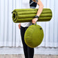 Leewadee Meditation Cushion Set – 1 Round Zafu Meditation Pillow and 1 Square Roll-Up Zabuton Meditation Mat, Pillows Bundle Filled with Kapok
