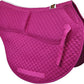 ECP Equine Comfort Products All-Purpose Contoured Correction Saddle Pad with Adjustable Memory Foam Inserts for Custom Support, Non-Slip, Shock Absorbing, 22” Spine, 19.5” Drop