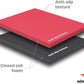 Norsk Reversible Gym Exercise Mats 3/4" Thick EVA Interlocking Foam Tiles, Perfect Home Gym Flooring, 24 Tiles & 48 Trim Pieces, 96 Sq. Ft. Reversible, Red/Black