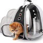Lollimeow Cat Carrier Backpack, Bubble Expandable Backpack Carrier, Pets and Small Dogs,Airline-Approved, Designed for Travel, Hiking, Walking & Outdoor Use (Back Expandable-Black)