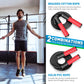 Weighted Jump Rope for Men, Women (1.5LB) - Alloy Steel Handles, Speed Skipping Rope, Gym,Indoor/Outdoor - Fitness, Workout, Boxing - Solid PVC & Cotton Rope