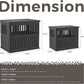 Dog House - Resin Outdoor Dog Kennel with Ventilated Design, Waterproof Dog Bed Shelter for Backyard, Garden & Patio
