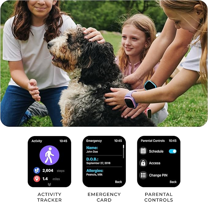 PlayZoom 4 Kids Smartwatch, Educational Tech Toy – 25+ Games, Selfie Camera, Audiobooks, Step Tracker, Water‑Resistant, Parental Controls, Long Battery, Ages 4‑12