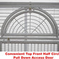 64" Extra Large Corner Bird Flight Breeding Wrought Iron Rolling Parrot Cage Side Solid Metal Plate Feed Doors Pull Out Removable Grate and Tray with Around Metal Seed Guard