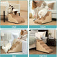 Dog Stairs for Small Dogs 15.7" H, Curved Dog Step for Puppy, Older Cat, Medium Pet Ramp for Sofa, Couch or Chair, Ladder with High Density Foam, 15.7x22.4x15.7 inch, 3 Step, Light Brown