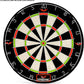 Dartboard Cabinet Set - Easy Assembly One Piece Sports Hemp Dartboard Scoreboard - Play Immediately - 6 Dart Chalk Set for Home Game Bar Accessories, Gray