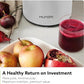 Hurom H400 Cold Press Juicer Machine, Award Winning Masticating Slow Juicer, Easy to Clean, Strainer & Hands Free with Self Feeding, Wide Mouth Hopper, Easy Assembly (White)