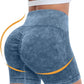 CHRLEISURE Women's 4 Packs Workout Gym Shorts, High Waisted Butt Lifting Scrunch Butt Seamless Booty Shorts
