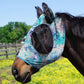 Harrison Howard Super Comfort Stretchy Fitting Horse Fly Mask with UV Protection Soft on Skin with Breathability Pastel Mix Full Size