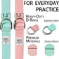 Yoga Exercise Adjustable Straps 8FT with Durable D-Ring for Pilates & Gym Workouts | Hold Poses, Stretch, Improve Flexibility & Maintain Balance