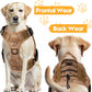 Heavy-Duty Tactical Dog Harness for Large Dogs, No Pull Adjustable Reflective Pet Vest with Molle System, K9 Military-Grade Control for Service Training, Outdoor & 10+ Breeds, Khaki Camo, Medium