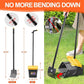 LANNEY Pooper Scooper - 46" Long Adjustable Handle Dog Pooper Scooper, Swivel Bin, Rake and 35 Waste Bag, Heavy Duty Poop Scooper for Large Medium Small Yard Dog Pet