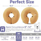 Inflatable Dog Cone Collar - Dog Neck Donut Cone Collar Alternative After Surgery - Soft Cone for Large Medium Small Dogs Cats - Alternative Recovery E Collar (Yello, M)