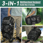 55L Large Duffle Bag, 3-in-1 Tactical Backpack MOLLE Pack for Gym, Sports, Outdoor, Black Camo