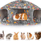 Unicorn Catcher Guinea Pig Hideout - Large Cozy Bed, Warm House, Washable Tunnel Accessories for Small Pets: Hamster, Chinchilla, Bunny
