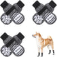 BEAUTYZOO Anti Slip Dog Socks for Small Medium Large Dogs,Paw Protector with Grips for Hardwood Floor Hot/Cold Pavement,Traction Control 3 Pairs AntiTwist Dog Shoes to Prevent Licking for Senior Dog