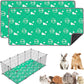 2 Pack Guinea Pig Bedding - Washable Guinea Pig Liners for C&C 2x4 Cage, Waterproof Reusable & Anti Slip Pee Pads Super Absorbent Mats for Small Animal Rabbit Hamster Rat (Green, 57 x 28 Inch)