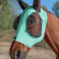 Horse Fly Mask with Ears, UV Protection for Horses, Elasticity with Big Mesh Eye Covers, Snug Fitting Comfortable Breathable Lightweight for Horses Gentle Mint Cob