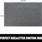 Yimobra Cat Litter Mat, 24"x20" Litter Mat with Litter Lock Mesh, Soft Cat Litter Mat Litter Trapping Mat, Easy to Clean, Non-Slip, Water Resistant, Litter Free Floors, Dark Grey
