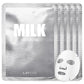 LAPCOS Milk Sheet Mask, Moisturizing Daily Face Mask to Replenish and Restore Dry Skin, Korean Beauty Favorite, 5-Pack
