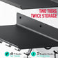 2-Tier Floating Shelf Compatible with Tonal Accessories, Home Gym Storage Shelf, Gym Rack Wall Mount Organizer, Workout Metal Holder, T-Bracket Lock Adapters Hanger, US Patent Holding