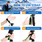 Lightweight Collapsible Kids Hiking Poles - Retractable Kids Hiking Stick, Telescoping Aluminum Trekking Poles 2 Pack, Adjustable Kids Ski Poles by Croosse