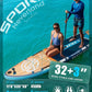 11'6×35" Super Wide Inflatable Stand Up Paddle Board, Ultra Stable SUP Board for Adults, 450lb Capacity with Shoulder Strap, 100L Backpack, Removable US Fin, Floating Paddle, Safety Leash