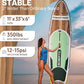 Inflatable Stand Up Paddle Board 10'8“*34"/11'*33" Extra Wide Paddle Boards for Adults, SUP with Premium Accessories & Nylon Backpack, Adjustable Paddle, Hand Pump, Bottom Fin, Leash