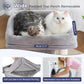 Cat Tree with Large Top Bed 17.7x15.7” Small Cat Tower with Dual Condos,28” Fully Scratching Post and Self Groomer for Indoor Cats-Grey