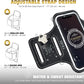 TRIBE Water Resistant Cell Phone Armband Case Running Holder for iPhone Pro Max Plus Mini SE (13/12/11/X/XS/XR/8/7/6/5) Galaxy S Ultra Plus Edge Note (21/20/10/9/8/7/6/5) Adjustable Strap & Key Pocket