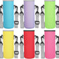Rtteri 6 Pcs Neoprene Water Bottle Carrier Bag with Adjustable Shoulder Strap 32oz Insulator Water Bottle Cover Holder Cooler Sleeve for Stainless Steel/glass/plastic (Stylish)