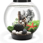 biOrb Classic 15 Acrylic 4-Gallon Aquarium with White LED Lights Modern Compact Tank for Tabletop or Desktop Display, Black-Trimmed Tank