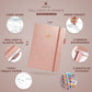 Clever Fox Wellness Planner - Weekly & Daily Health and Wellness Log, Food Journal & Meal Planner Diary for Calorie Counting, Notebook for Medical Condition Tracking, A5-Sized - Rose Gold