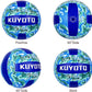 KUYOTQ Official Size 5 in&Outdoor Beach Volleyball,3MM Thickened Surface Soft Leather Youth Womens Mens Volleyball for Game Gym Training(Deflated) (Blue-Wave)