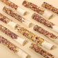 Abizoo Natural Rabbit Chew Toys,10 Sticks Sweet Bamboo Sticks for Rabbits with Petals,Bunny Chew Toys for Guinea Pig,Chinchilla,Hamster Treats Pet Wood Chews Snack Healthy Small Animals Toys for Teeth