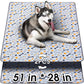 Hompet Washable Pee Pads for Dogs, 51"x28", 2-Pack Thick Heavy Absorbency Reusable Pee Pads Prevent Leakage Non-Slip, Pet Training Pads for Puppy Playpen, Crate, Potty, Floor, Bed, Sofa