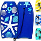 KOTEK 33/37/41 Inch Body Board with Wrist Leash, EPS Core, Dual Channel, HDPE Slick Bottom, Bodyboard for All Skill Levels & Wave Conditions
