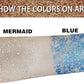 MEICOLY Blue Face Body Glitter Stick,Blue Hair Face Glitter Makeup,Mermaid Chunky Glitter Face Paint,Waterproof Sparkle Festival Rave Accessories for Women