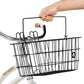 Retrospec Apollo-Lite Lift-Off Bike Basket - Detachable Steel Handlebar Basket with Carrying Handle for Commuting, Shopping & Beach Trips - 14.5in x 9.5in Weather-Resistant Biking Gear